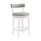 Alaterre Furniture Hanover Swivel Counter Height Bar Stool, White and Gray, 2PK ANHN01PDCR2 - alternate 1